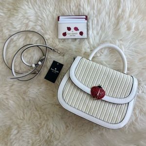 Kate Spade BUNDLE: Ladybug Crossbody and Slim Ladybug Card Holder